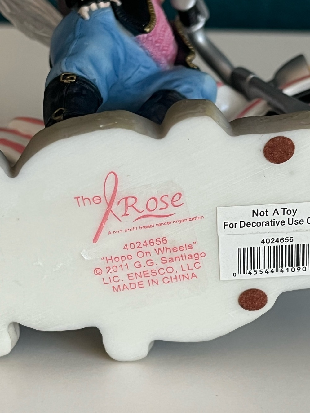 Enesco My Little Kitchen Fairies: Hope on Wheels Breast Cancer Awareness Figure - Picture 8 of 8